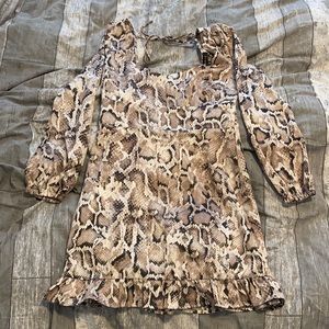 Dynamite Snakeprint dress